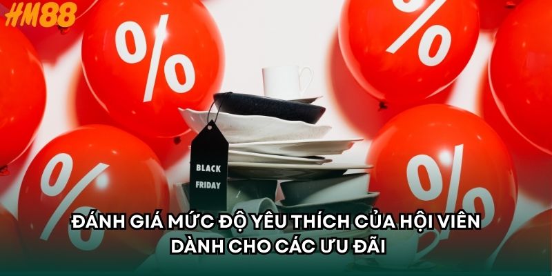 Đánh giá mức độ yêu thích của hội viên dành cho các ưu đãi