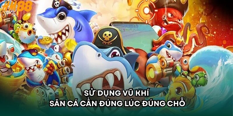 Sử dụng vũ khí săn cá cần đúng lúc đúng chỗ